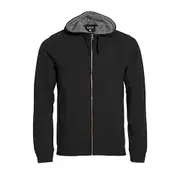 Clique Mens Classic Full Zip Hoodie Black M