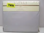 Ralph Lauren Huntley 450 thread count twin bedskirt in pearl grey/gray