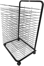 Art Drying Rack,Single-Sided 20-Layer Art Storage Rack,Painting Art Storage Rack,Suitable for Storing Drawings,Paintings and Prints
