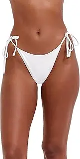 [profile designed by Gottex] Gottex Flirtt Women's Bikini Bottoms - Bikini Bottoms for Tying Swimwear - Bikini Bottom Briefs with Ties - Solid
