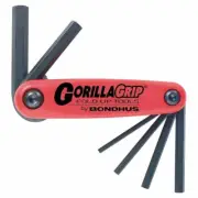 Bondhus 6-PIECE HEX GORILLAGRIP FOLD UP TOOL SET T12595 3-10mm *USA Made