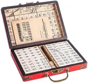 LSOAARRT Chinese Mahjong Set Full Size 144 Tiles (Mahjongg, Mah-Jongg, Mah Jongg Set, Majiang) (L)