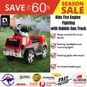 Kids Fire Engine Fighting with Bubble Gun Truck Ride On Car Toys Cars Keyless