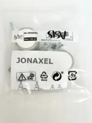 Ikea JONAXEL 2 Legs and 2 Casters, white 804.199.61 - NEW