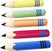 Alipis Giant Inflatable Pencil Toys 5pcs Oversized PVC Crayon Pencils Back to School Decorations for Boys and Girls Party Favors