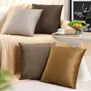 Throw Pillow Covers 18x18 Set of 4 - Couch Pillow Covers for Living Room