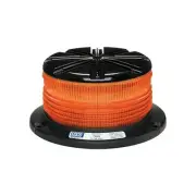 Ecco 7460A 7460 Series Profile Led Beacon Light Amber, 3 Bolt/1 Inch Pipe