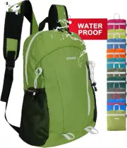 15L Waterproof Hiking Daypack Small Backpack Travel Lightweight Dark Yellow