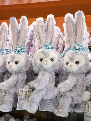 真愛日本 史黛拉兔 樂園限定 經典 絨毛娃造型 側背 拉鍊收納包 斜背包 手機包 東京迪士尼海洋樂園帶回