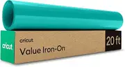Cricut® Value Iron-On, Teal (12 in x 20 ft)- HTV Heat Transfer Vinyl