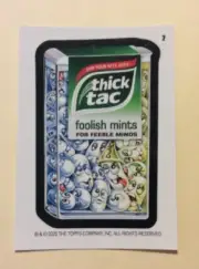 2020 Wacky Packages Thick Tac Foolish Mints Ludlow Back #2