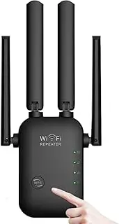 300Mbps WiFi Repeater, AnnuoYi WiFi Repeater Range Booster, AP Router Wireless-N 802.11 2.4G Network with Integrated Antennas LAN, WiFi Signal Booster & Access Point, 360 Degree Full Coverage