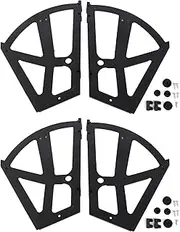 Horoper 4Pcs Shoe Drawer Hinge Home Furniture Hinge Flip Plate Frame Turning Rack Accessory Household Shoe Organizer for Bedroom Living Room