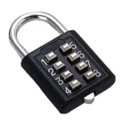 8 Digits Password Code Combination Padlock Zinc Alloy Suitcase For Luggage Tr...