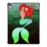 iPad Air 13-inch (M2/M3) iPad Impact Case MERMAID LAGOON 2, Pretty Red Hair Siren Green Ocean Waves Ebi Emporium