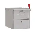 Mailbox Heavy Duty New Aluminum Post Mount Roadside Letter Box Large Locking