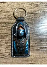 SUB ZERO STYLE Mortal Kombat Keychain, luggage bag tag, 3x1.5 inch，K2