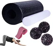 Yoga Beginner Kit - Yoga Column Roller Kit, Yoga Equipment and Accessories, Foam Roller, Blocks and Strap Set, for Massage, Home, Training, Women, Men