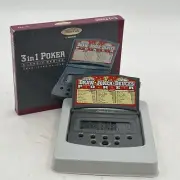 Electronic Handheld Monte Carlo Draw Joker Deuces 3 in 1 Poker Games New In Box