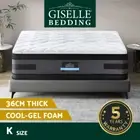 Giselle Bedding 36cm Mattress Cool Gel Memory Foam Double-sided Bed King