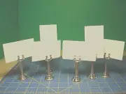 TALL 2 3/4'' TABLE NUMBER, WEDDING, MENU, AND CARD HOLDER NEW