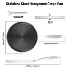Crepe Pan Nonstick Honeycomb Dosa Pan Stainless Steel Kitchen Pancake Pan dgnWx