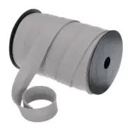 1 Inch Double Fold Bias Tape Continuous Bulk Bias Tape (Grey 55 Yards)