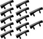 Yerleomit Slatted Frame Holder Bed Slatted Frame Caps, Pack of 12 65 x 9 mm Plastic Side Brackets Slatted Frame Bracket for Beds Connection Accessories