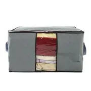 4pcs Foldable Fabric Clothes Quilt Blanket Storage Bag with Zipper