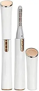 Heated Eyelash Curler, Rechargeable Electric Eyelashes Curlers with Double-Sided Eyelash Brush, Quick Long-Lasting Mini Eye Lash Make-Up Tool for Girls Women Gift