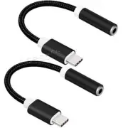 Grade A+ 2 x Type C to 3.5mm Earphone Connector for Motorola Moto Z Droid XT1650