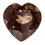 Gemstone Smoky Quarts Aa Quality 12mm Heart