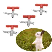 10 PCS Quail Feeder Poultry Watering System Rabbit Cage Drinking Fountain