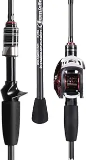 LLEIIshen Lure Fishing Combo 2.1m 4 Section Carbon Fiber Rod 7.2:1 Gear Ratio Magnetic Brake System Fishing Reel Fishing Kit/1443