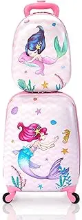 [VLIVE] Kid Luggage for gilrls, Mermaid, 2 Set-12"/16", Mermaid