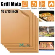 Easy BBQ Grill Mat Copper Pad Non Stick Barbecue Bake Cooking Mat Chef Reusable
