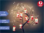 1.65/3M Christmas Tree Fairy Light LED Santa Claus Lights String USB Charging