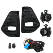 LH+RH DRL LED Fog Lights w/Frame Wiring Switch For Nissan Kicks 2021-2023 Black (for: Nissan)