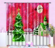 3D Christmas 66 Blockout Photo Curtain Printing Curtains Drapes Fabric Window AU