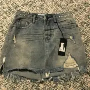 One Teaspoon Denim Skirt
