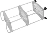 Angoily Utility Rolling Cart Mobile Organizer with Wheels Plastic Storage Trolley for Kitchen Bathroom Office Workshop Ample Space Easy Mobility Hanging Baskets