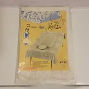 New Quaker Style Decorative Vinyl Backed Tablecloth White Square 54" X 54" VTG