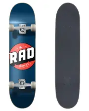 RAD COMPLETE SKATEBOARD PROGRESSIVE - LOGO CLASSIC NAVY