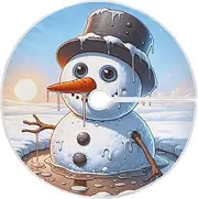 [Joisal] Melting Snowman Chriatmas Tree Skirt 36 Inch Valentine's Day Mardi Gras Easter St. Patrick's Day Tree Decor