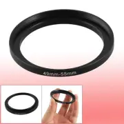 Camera Lens 49mm to 55mm Step Up Filter Adapter Ring