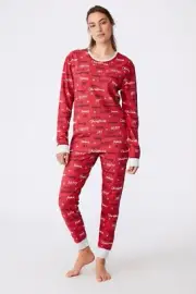 Family Matching Christmas Pyjamas Adult Xmas Nightwear Pajamas Pjs SIZE M