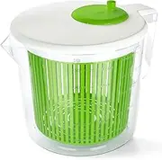 Small Salad Spinner, Mini Salad Spinner and Dryer With Measuring Cup Bowl, Best Rated Lettuce Spinners Single Serve, Collander with Spinner, Vegetable Washing Basket, Great Fruit Washer and Strainer