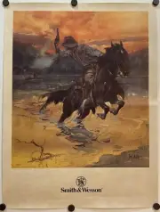 1902 Poster Print Smith & Wesson The Hostiles by Dan Smith 18x24 NOS