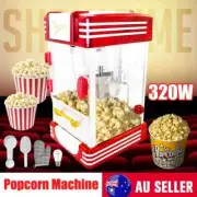 Electric Retro Popcorn Popper Maker Kitchen Air Corn Popping Machine Cooker
