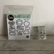 Sizzix Framelits Die Set 12PK w/Stamps - Snow Globe Scene 663683
